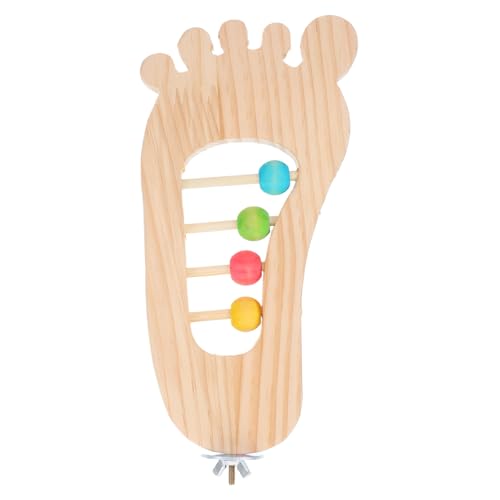 COLLBATH Holzvogelspielplatz mit Fußform für Käfig Fördert Bewegung und Gesundheit von Kleinen Sittichen Interaktives für Papageien und Vögel COLLBATH Holzvogelspielplatz mit Fußform für Käfig Fördert Bewegung und Gesundheit von Kleinen Sittichen Interaktives für Papageien und Vögel von COLLBATH