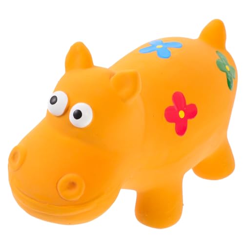 COLLBATH Spielzeug Hund Quietschendes Kauspielzeug Tier Hund Quietschspielzeug Dekoratives Beißspielzeug Für Welpen Hund Orange von COLLBATH