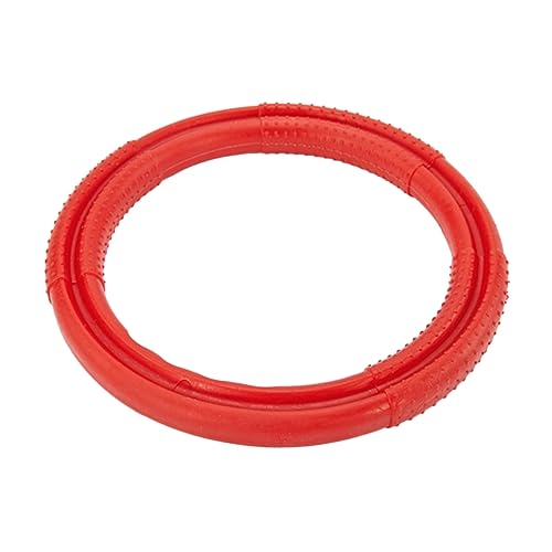 COLLBATH Ziehspielzeug Für Haustiere Kauspielzeug Für Hunde Interaktives Hundespielzeug Mit Fliegendem Ring Für Training Und Zahnreinigung Rot von COLLBATH