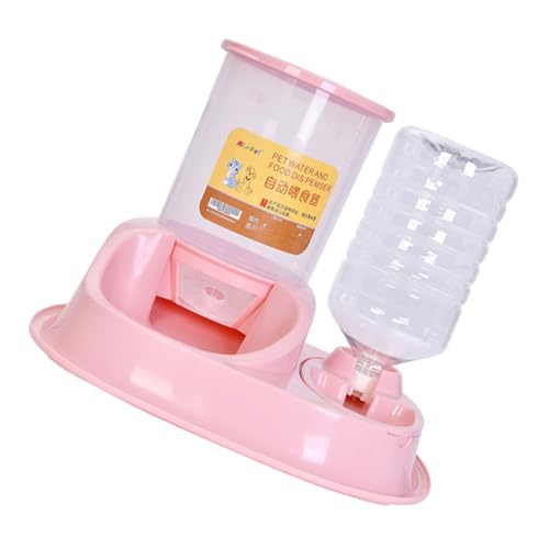COLLBATH Futterspender für Haustiere Automatischer Wasserspender Große Schüssel für Katzen und Hunde Einfache Reinigung von COLLBATH