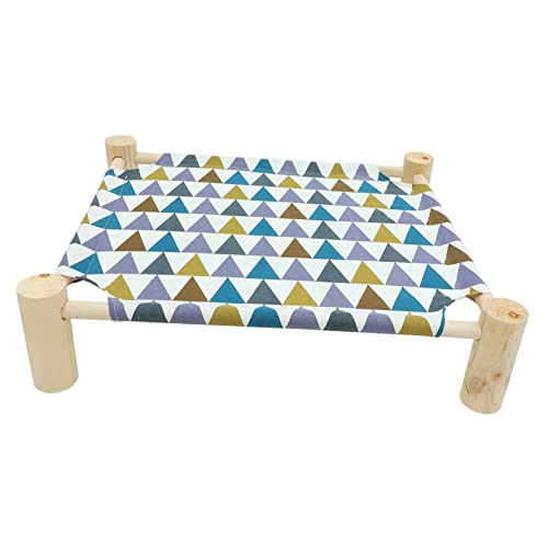 COLLBATH Hundebett Aus Holz Abnehmbares Haustierschlafbett Für Drinnen Und Draußen Bequeme Hängematte Für Katzen Und Kleine Kühlendes Design COLLBATH Hundebett Aus Holz Abnehmbares Haustierschlafbett Für Drinnen Und Draußen Bequeme Hängematte Für Katzen Und Kleine Kühlendes Design von COLLBATH