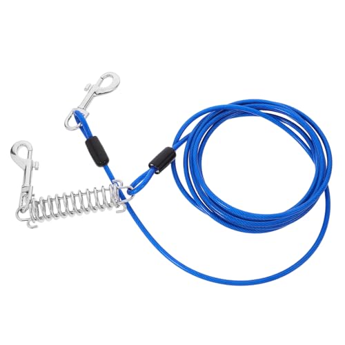 COLLBATH Hundeleine Haustierbedarf strapazierfähige Kabel Starthilfekabel Kätzchen hundezubehör Federstange für Hunde Federspanner Kunststoffbeschichtetes Drahtseil Blue COLLBATH Hundeleine Haustierbedarf strapazierfähige Kabel Starthilfekabel Kätzchen hundezubehör Federstange für Hunde Federspanner Kunststoffbeschichtetes Drahtseil Blue von COLLBATH