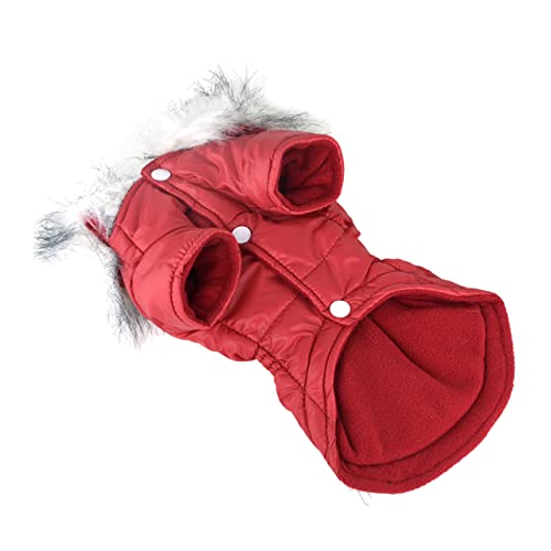 COLLBATH Luxus-Haustier-hundejacke Rot Haustiermantel Und Winddichte Weiche Baumwollpolsterung Befestigung Xs COLLBATH Luxus-Haustier-hundejacke Rot Haustiermantel Und Winddichte Weiche Baumwollpolsterung Befestigung Xs von COLLBATH