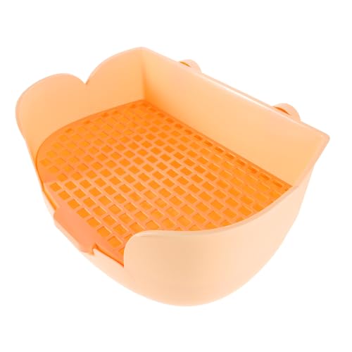 COLLBATH Kaninchen Toilette Eck Toilette für Kleine Tiere Einfach zu Reinigende für Meerschweinchen Frettchen und Chinchillas Verhaltensfördernd und Wartungsfreundlich von COLLBATH