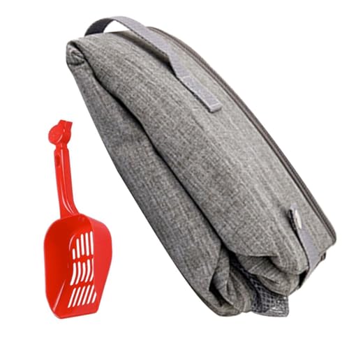 COLLBATH Kasten Katzentoilette Für Die Reise Drahtfeder Mülleimer Mit Deckel Zusammenklappbarer Mülleimer Deckel Mülleimer Katzen-toiletten-trainingsset Katzenboxen Oxford-Stoff Light Grey COLLBATH Kasten Katzentoilette Für Die Reise Drahtfeder Mülleimer Mit Deckel Zusammenklappbarer Mülleimer Deckel Mülleimer Katzen-toiletten-trainingsset Katzenboxen Oxford-Stoff Light Grey von COLLBATH
