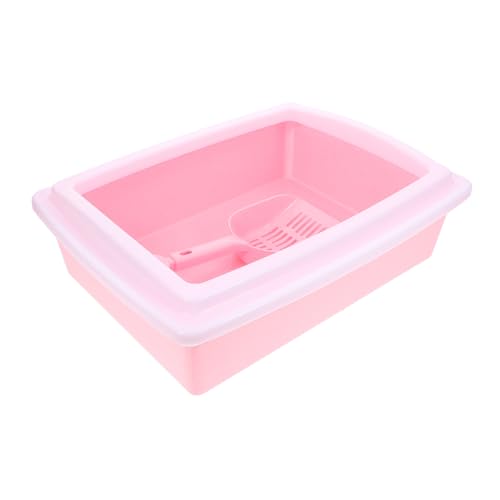 COLLBATH Kasten Katzentoilette Kätzchenmüll kann Matten-Mülleimer Katzenklo Becken Katzenklo für Senioren Toilettentablett für Kätzchen Katzentöpfchen für den Innenbereich Abs Rosa COLLBATH Kasten Katzentoilette Kätzchenmüll kann Matten-Mülleimer Katzenklo Becken Katzenklo für Senioren Toilettentablett für Kätzchen Katzentöpfchen für den Innenbereich Abs Rosa von COLLBATH