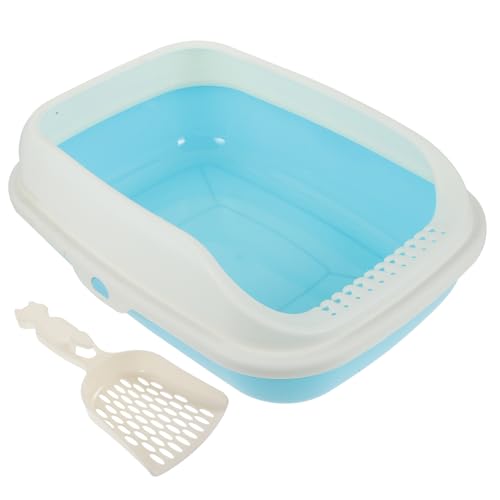 COLLBATH Katzentoilette Katzentoilette Katzenklo Katzenklo für Kätzchen und Welpen halbgeschlossene Katzentoilette mit Stauraum für einfache Wartung zufälliger Stil COLLBATH Katzentoilette Katzentoilette Katzenklo Katzenklo für Kätzchen und Welpen halbgeschlossene Katzentoilette mit Stauraum für einfache Wartung zufälliger Stil von COLLBATH