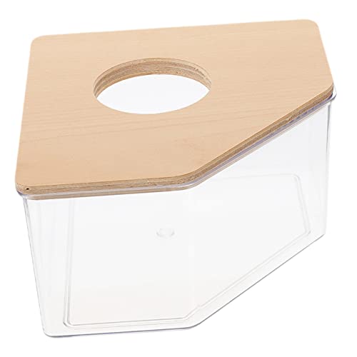 COLLBATH Tierdusche Aus Acryl Badesand Für Hamster Sandbadebox Für Rennmäuse Kleintierbedarf Zum Baden Durchsichtige Badewanne Für Chinchillas von COLLBATH