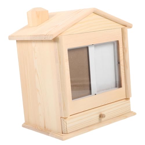 COLLBATH Kasten Urne Erinnerungsgeschenk für Hunde Aufbewahrungsbox für Haustierasche Haustiere Haustier cinerary Schatulle Halter für Haustierasche aus Holz fein Souvenir von COLLBATH