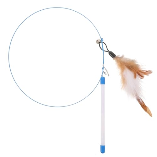 COLLBATH Elektrisches Katzenspielzeug Interaktiver Katzenstab Katzenangel Für Drinnen Katzenspielzeug Mit Glöckchen Und Federanhänger Leicht Und Tragbar Haushalt COLLBATH Elektrisches Katzenspielzeug Interaktiver Katzenstab Katzenangel Für Drinnen Katzenspielzeug Mit Glöckchen Und Federanhänger Leicht Und Tragbar Haushalt von COLLBATH