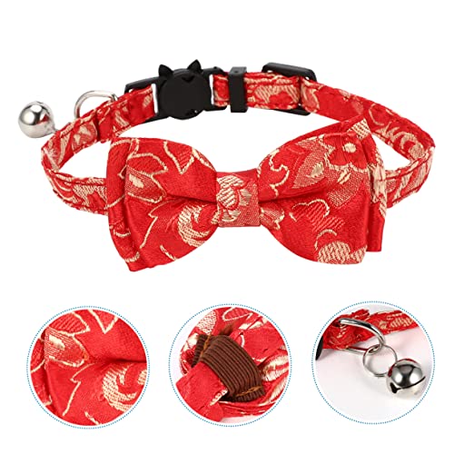 COLLBATH Katzenhalsband Mit Glocke Zeckenhalsband Für Katze Verstellbar Haustier-Outfit Accessoire Sicher Und Langlebig von COLLBATH