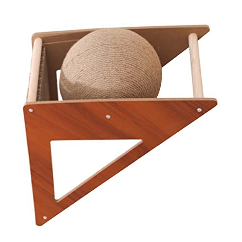 COLLBATH Katzenkratzbrett Bodenkratzer Katzenzubehör Ball Haushalt Kätzchenkratzer drinnen Haustierspielzeugzubehör Kratzspielzeug für den Haushalt Boden Kitten Kratzer Wellpapier von COLLBATH