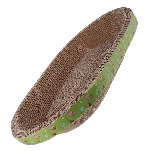 COLLBATH Katzenkratzbrett Schüssel Nest Gelb/grün Oval 2-in-1 Kratzbaum Pad Für Kätzchen COLLBATH Katzenkratzbrett Schüssel Nest Gelb/grün Oval 2-in-1 Kratzbaum Pad Für Kätzchen von COLLBATH
