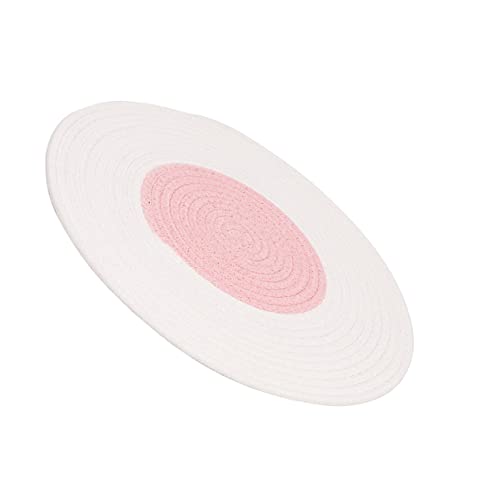 COLLBATH Katzenschlafmatte Krallenschleifunterlage Gestrickt Für Katzen Kratzbrett Rosa Weiß Aus Baumwolle Praktisch Langlebig COLLBATH Katzenschlafmatte Krallenschleifunterlage Gestrickt Für Katzen Kratzbrett Rosa Weiß Aus Baumwolle Praktisch Langlebig von COLLBATH