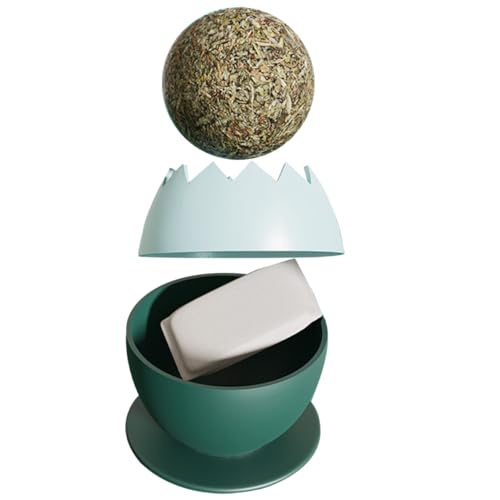 COLLBATH Katzenspielzeug Wandball Mit Katzenminze Eiförmiger Ball Zum Kauen Und Spielen Für Kätzchen Und Katzen Drinnen COLLBATH Katzenspielzeug Wandball Mit Katzenminze Eiförmiger Ball Zum Kauen Und Spielen Für Kätzchen Und Katzen Drinnen von COLLBATH
