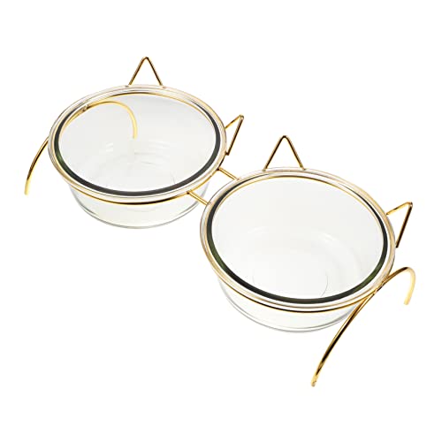 COLLBATH Katzen-Wasser-Futternapf-Set hoher Boden Glas-Futternapf Neigungswinkel für Bequeme Verdauung COLLBATH Katzen-Wasser-Futternapf-Set hoher Boden Glas-Futternapf Neigungswinkel für Bequeme Verdauung von COLLBATH