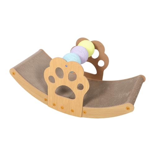COLLBATH Katzenschaukel Bett mit Bunten Bällen Allwetter Katzenkratzbrett für Kätzchen Vielseitige Kratzunterlage für Drinnen und Draußen für Spielspaß COLLBATH Katzenschaukel Bett mit Bunten Bällen Allwetter Katzenkratzbrett für Kätzchen Vielseitige Kratzunterlage für Drinnen und Draußen für Spielspaß von COLLBATH