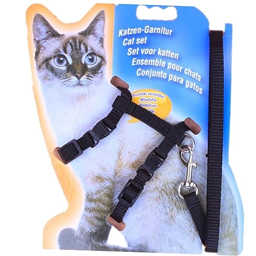 COLLBATH Katzensicherheitsgurt, Katzenhalsband mit Leine, Katzengeschirr, verstellbares Seil von COLLBATH