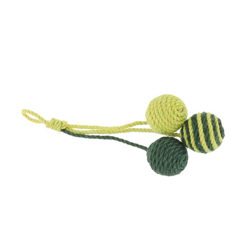 COLLBATH Katzenspielzeug Teaser Stick Kätzchen-Teaser-bälle Robustes Sisal-Material Interaktives Katzenspielzeug Zum Spielen Und Knirschen COLLBATH Katzenspielzeug Teaser Stick Kätzchen-Teaser-bälle Robustes Sisal-Material Interaktives Katzenspielzeug Zum Spielen Und Knirschen von COLLBATH