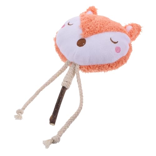 COLLBATH Katzen-Spielzeug Aus Plüsch Mit Silberweide Interaktive Katzenangel Mit Cartoon-tierkopf Für Kätzchen Teething-Hilfe Verhaltenskorrektur Für Neugierige Katzen COLLBATH Katzen-Spielzeug Aus Plüsch Mit Silberweide Interaktive Katzenangel Mit Cartoon-tierkopf Für Kätzchen Teething-Hilfe Verhaltenskorrektur Für Neugierige Katzen von COLLBATH