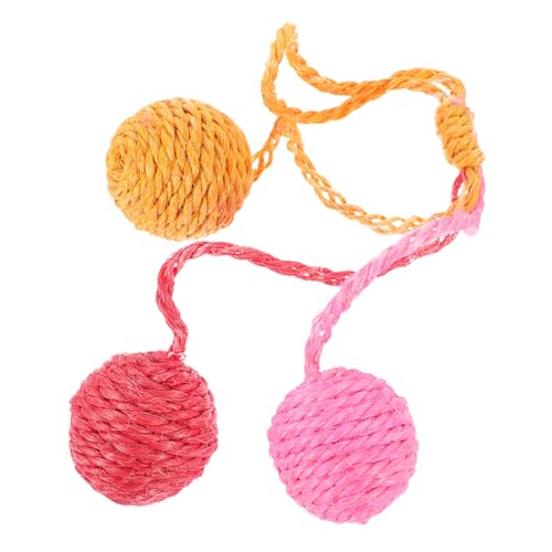COLLBATH Mehrfarbiges Sisal-katzenspielzeug Katzentrainingsspielzeug Katzenbälle Spielzeug für Hauskatzen Bälle für Katzen COLLBATH Mehrfarbiges Sisal-katzenspielzeug Katzentrainingsspielzeug Katzenbälle Spielzeug für Hauskatzen Bälle für Katzen von COLLBATH
