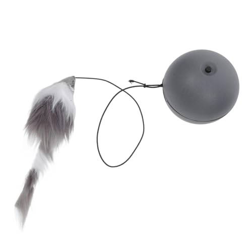 COLLBATH Katzenspielzeugball Katzentunnel Katze rollendes elektrisches für Katzen interaktives katzenspielzeug Ball Katzenspielzeug Bereicherung für Katzen Abs Grey von COLLBATH
