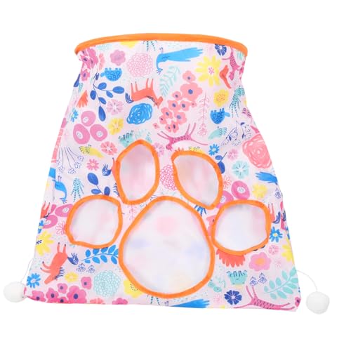 COLLBATH Katzentunnel katzenspielzeug Interactive cat Toy catsbests Katzenhöhle katzenbetten Katzenkratztunnel anregend gefaltet Haustier Katze Tunnelröhre Interaktive PET-Tube Stoff Rosa von COLLBATH