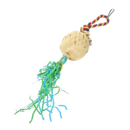 COLLBATH Hängendes Beißspielzeug Für Papageien Kauen Spielzeug Haustier Vogel Beißen Spielzeug Vogelkäfig Hängen Dekor von COLLBATH