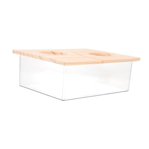 COLLBATH Kleine Hamsterbadewanne Aus Spritzwassergeschütztes Duschbecken Für Hamster Und Kleine Transparent Mit Abdeckung Für Sandbäder Und Pflege COLLBATH Kleine Hamsterbadewanne Aus Spritzwassergeschütztes Duschbecken Für Hamster Und Kleine Transparent Mit Abdeckung Für Sandbäder Und Pflege von COLLBATH