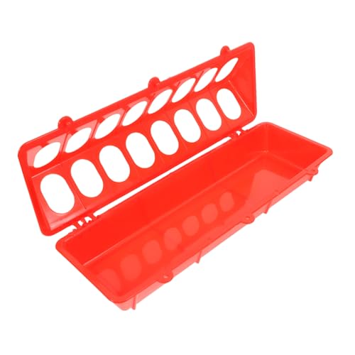 COLLBATH Kleiner Geflügelfutterspender für Tauben und Kleintiere Futterrinne mit Hoher Kapazität Spill Freundlichem Design für Fütterung von Hühnern Wachteln und Anderen Kleinen von COLLBATH