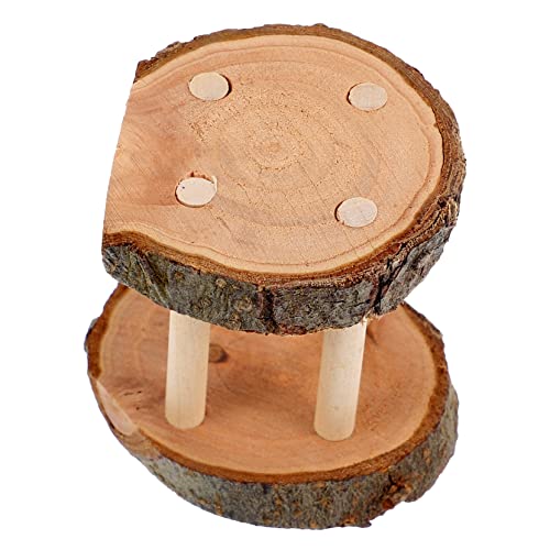 COLLBATH Kleines Kauspielzeug aus Holz für Hamster und Kaninchen zur Zahnpflege Leicht und Tragbar Fördert das Kauen von COLLBATH