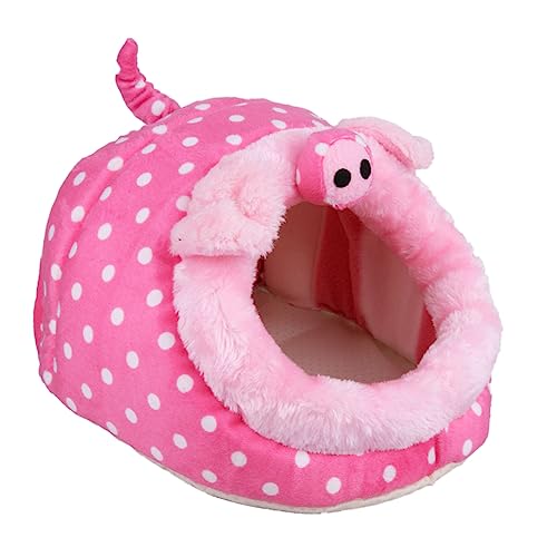 COLLBATH Kleines Tierbett Hasenkäfige Hamsterhausbett Eichhörnchen Spielzeug Einstreu Für Kaninchen Hamsternest Hasenbettwäsche Hasenspielzeug Kaninchenbettwäsche Warmes Modellieren von COLLBATH