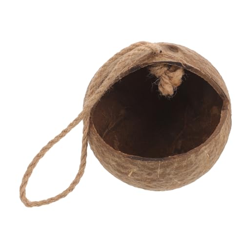 COLLBATH Kokosnuss Schale Kokosnussschalen Vogelhaus Hängendes Für Papageien Und Kleine Natürliche Kokosnussschale Ideal Ausruhen Und Schlafen Aufhängeschnur COLLBATH Kokosnuss Schale Kokosnussschalen Vogelhaus Hängendes Für Papageien Und Kleine Natürliche Kokosnussschale Ideal Ausruhen Und Schlafen Aufhängeschnur von COLLBATH