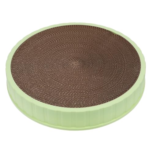 COLLBATH Katzenkratzbrett Karton Rundes Katzenkratzbrett Nachfüll-kratzbrett Abs-Material Großes Kratzbrettspielzeug von COLLBATH