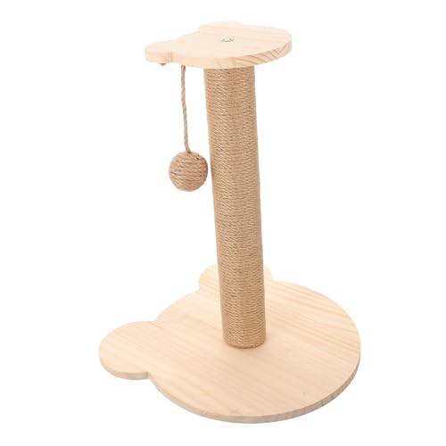 COLLBATH Kratzbaum Für Katzen Kratzbaum Holz Katzenkratzbrett Cat Toy Kätzchen Spielzeug Katzenpost Katzenkratzbaum Sisal Multifunktion Boden Pole Katzenständer Kätzchen von COLLBATH