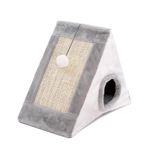 COLLBATH Kreatives Katzenkratzbrett Für Katzen Großer Katzenraum Mit Kratzfunktion Und Ruheplatz Weiß Katzenspielzeug Zur Möbelbewahrung Für Indoor Aktivitäten von COLLBATH