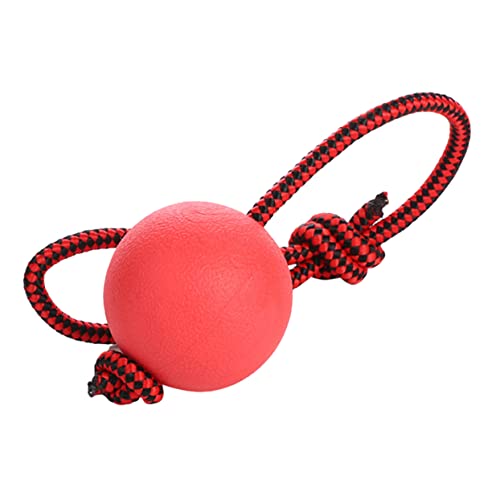COLLBATH Kauspielzeug Für Hunde Ball Mit Schnur Aus Gummi Backenzahnreinigung Langlebige Beißspielzeug Stressreduktion Interaktives Hundespielzeug von COLLBATH