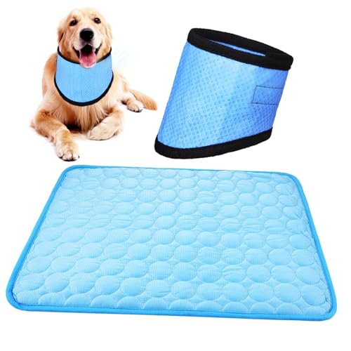 COLLBATH Kühlendes Hundehalsband-schal-Set Hundekühler Mit Sofortkühlmatte Für Und Mittelgroße Haustiere COLLBATH Kühlendes Hundehalsband-schal-Set Hundekühler Mit Sofortkühlmatte Für Und Mittelgroße Haustiere von COLLBATH