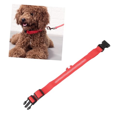 COLLBATH Hundehalsband Leuchtend Led Für Haustier Katzenhalsband Verstellbar Dunkle Umgebungen Outdoor Tiersport Haustierhalsband von COLLBATH