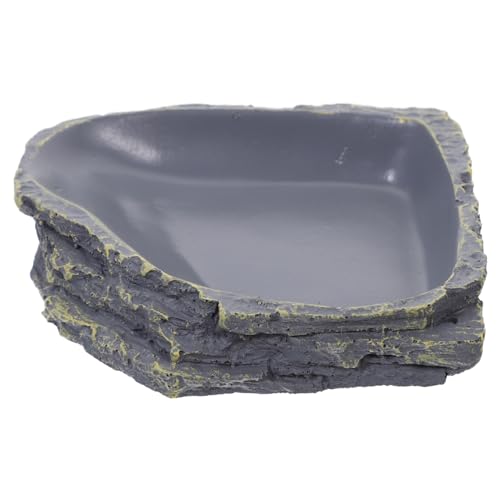 COLLBATH Langlebige Reptilien Fressschale aus Resin in Felsoptik Wassernapf und Futterschale für Schildkröten Geckos Eidechsen und Kleine Klettertiere Leicht zu Reinigen Robust und COLLBATH Langlebige Reptilien Fressschale aus Resin in Felsoptik Wassernapf und Futterschale für Schildkröten Geckos Eidechsen und Kleine Klettertiere Leicht zu Reinigen Robust und von COLLBATH