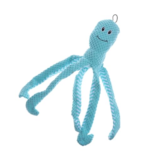 COLLBATH Langlebiges Plüsch Oktopus Für Hunde Interaktives Quietschendes Haustier Zum Zähnen Für Welpen Weiches Material Blau Für Kauspielzeug Und Spielstunden COLLBATH Langlebiges Plüsch Oktopus Für Hunde Interaktives Quietschendes Haustier Zum Zähnen Für Welpen Weiches Material Blau Für Kauspielzeug Und Spielstunden von COLLBATH