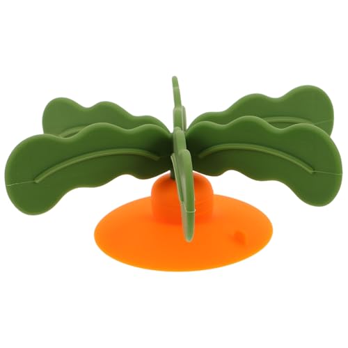 COLLBATH Langsame Futternäpfe für Hunde, Spiral-Futtereinsatz aus Silikon zum Verlangsamen des Fressens für Katzen großer, mittelgroßer und Kleiner Rassen (Grün und Orange) von COLLBATH