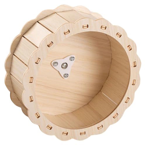 COLLBATH Hamster-Untertassenrad Laufrad aus Holz Spielzeug für Haustiere geräuschloses Laufrad für die Gesundheit des Hamsters COLLBATH Hamster-Untertassenrad Laufrad aus Holz Spielzeug für Haustiere geräuschloses Laufrad für die Gesundheit des Hamsters von COLLBATH
