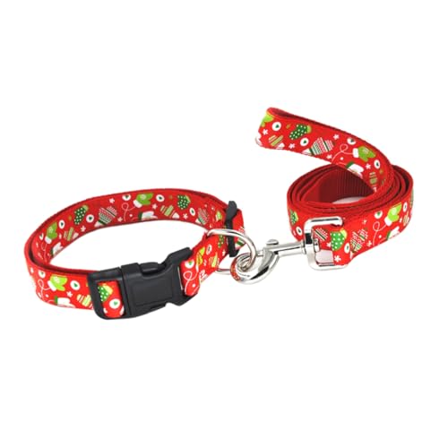 COLLBATH Haustier Hundehalsband Hundehalsbänder für Welpen weihnachtswelpenhalsband weihnachtsdeko Christmas Decorations Hund weihnachtshalsband weihnachtshundehalsband rot von COLLBATH