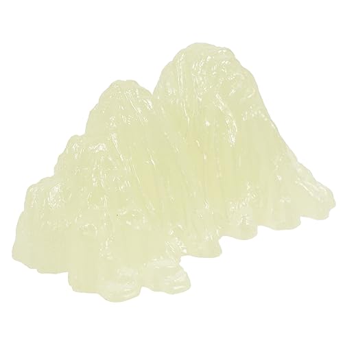 COLLBATH Leuchtende Steinornamente Desktop- Dekorationen Für Aquarien Steingartendekoration Für Aquarien Aquarienverzierung Fischtankdekor Klein Panzer Steine Light Green Plastik von COLLBATH