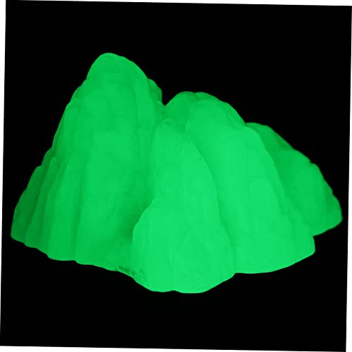 COLLBATH Leuchtende Steinornamente Simulation Fischtankdekor Aquarium Groß Wasser- Dekorationen Zubehör Für Aquarien Led Realistisch Steine Pflanzen Für Aquarien Plastik Light Green von COLLBATH