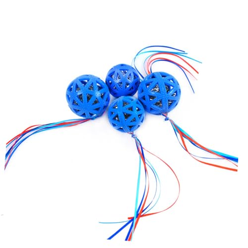 COLLBATH Lustiger Katzen Spielball mit Geräusch Beißfestes Großes Blaues Katzen zur Beschäftigung und Kratzschutz Fördert Bewegung und Geistige Aktivität von COLLBATH