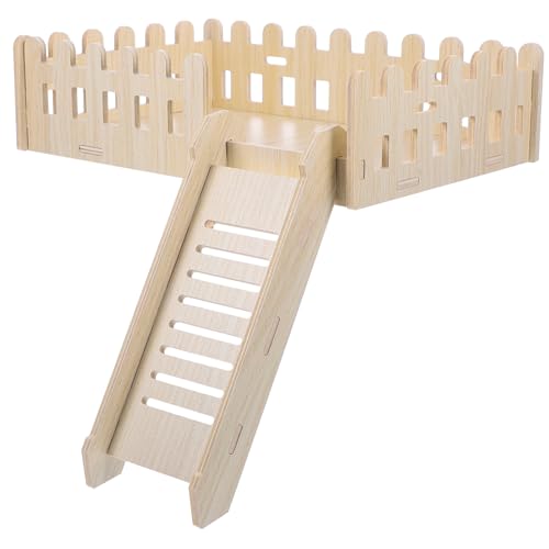 COLLBATH Hamster Kletterplattform Mit Leiter Sicheres Spielzeug Für Kleine Haustiere Für Hamster Meerschweinchen Und Andere Nager Fördert Und Spaß Im Käfig von COLLBATH