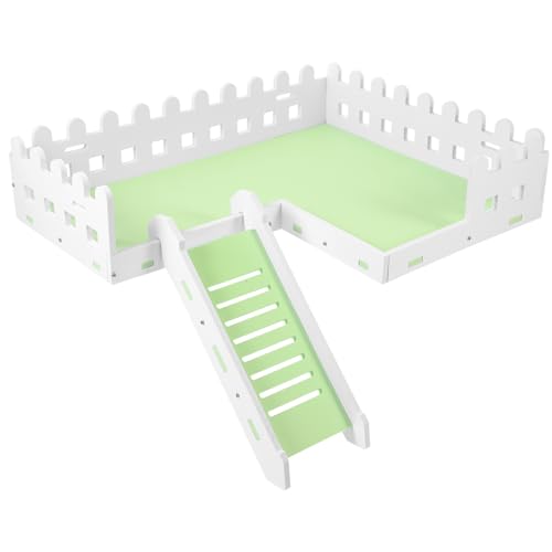 COLLBATH Plattform Für Hamsterkäfig Mit Rampe Haustierzubehör Spielzeug Hamsterkletterleiter Robustes PVC-Material Von Bewegung Und Koordination von COLLBATH