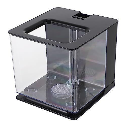 COLLBATH Mini-Container Glasbehälter Wasser Mini- Mini-Kunststoffbehälter -Terrarium -Fischglas Fischzuchtkäfig Betta-Zuchtbecken Inkubatorkasten Wasserwechsel Kostenloses Glas Mini- von COLLBATH